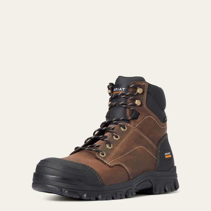 Ariat Treadfast 6\' Steel Toe Work Boot Brown | 095NSQUHY