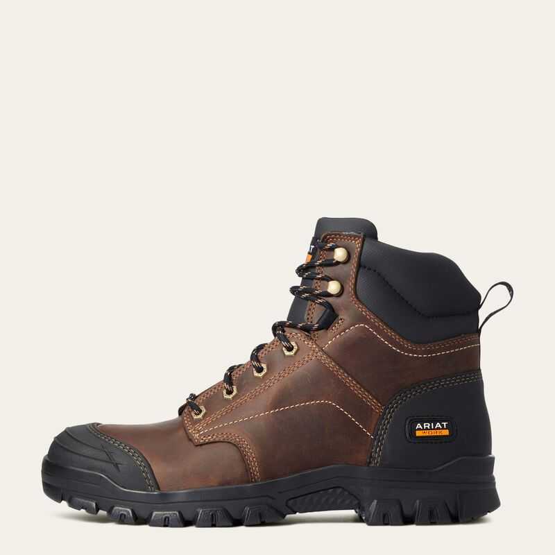 Ariat Treadfast 6' Work Boot Brown | 042IDEXRP