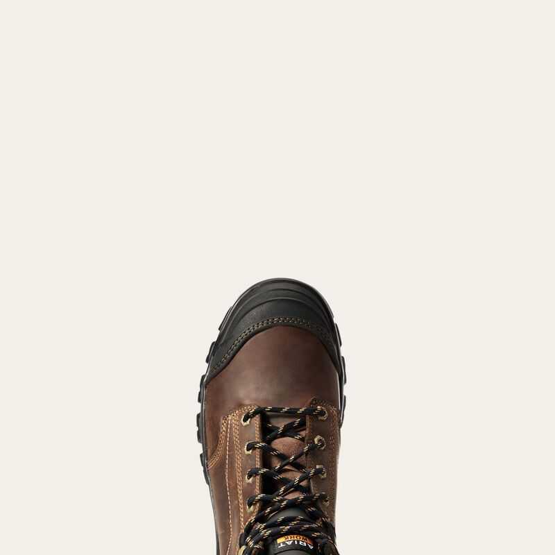 Ariat Treadfast 6' Work Boot Brown | 042IDEXRP