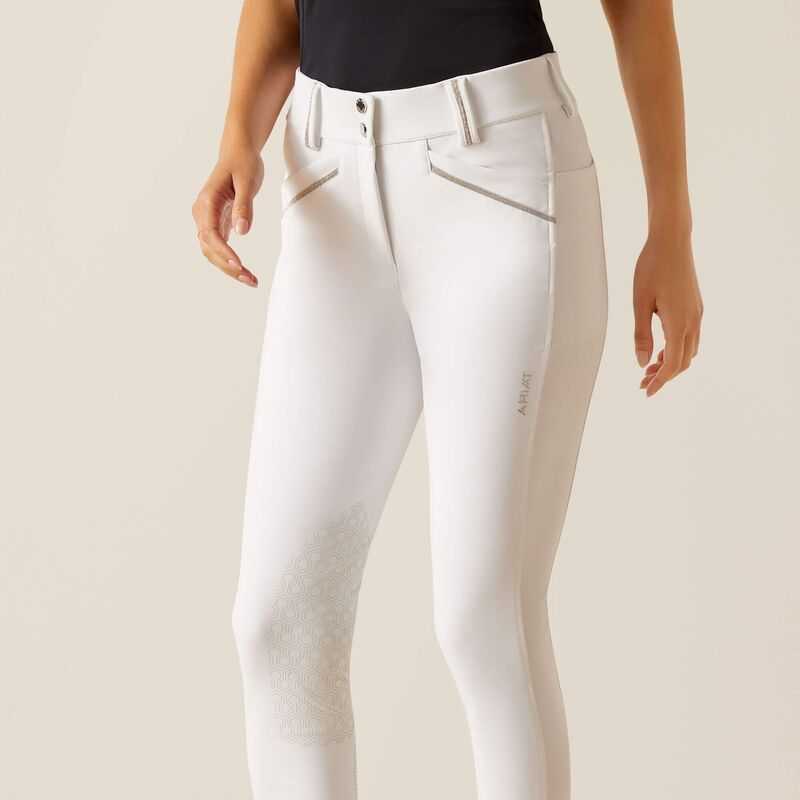 Ariat Tri Factor Grace Knee Patch Breech White | 713GQZEPT