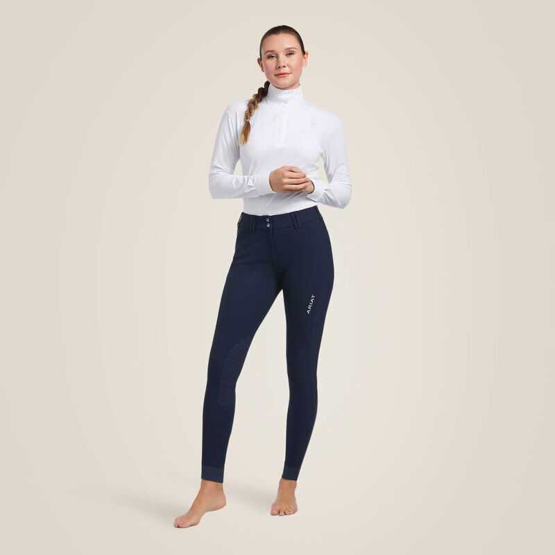 Ariat Tri Factor Grip Knee Patch Breech Navy | 571ZGMENX