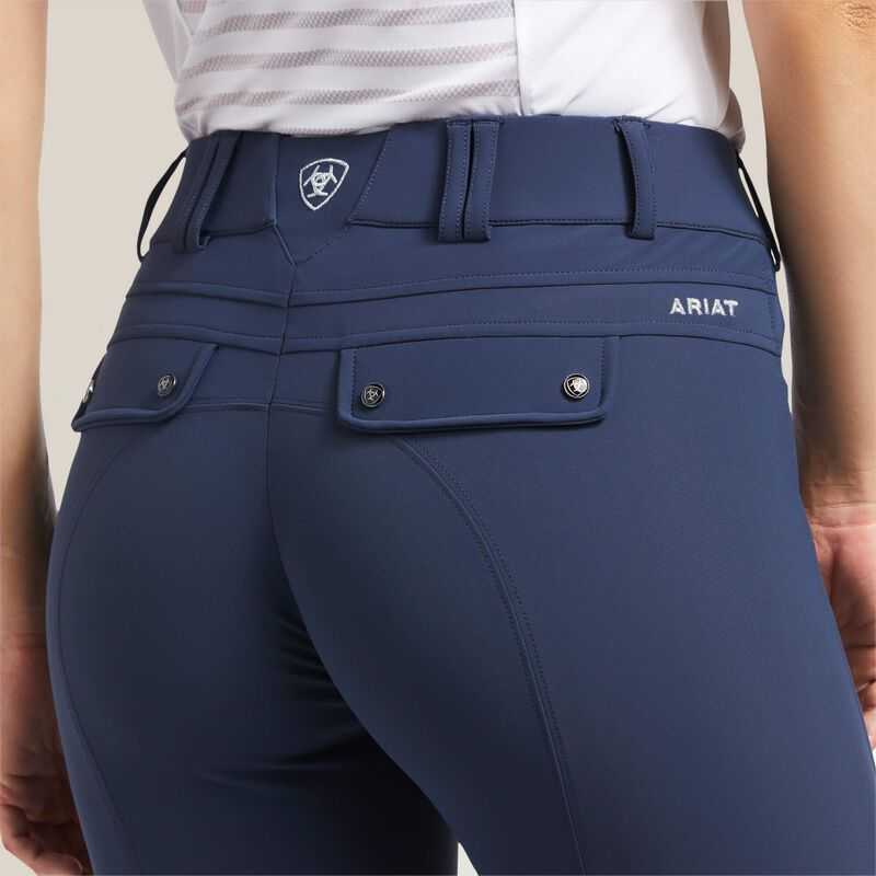 Ariat Tri Factor Grip Knee Patch Breech Blue | 143MCLSZW