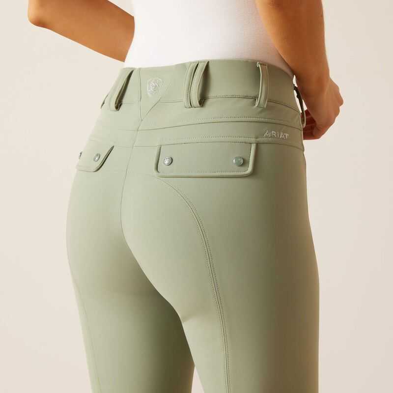 Ariat Tri Factor Grip Knee Patch Breech Lily Pad | 718CJKUPM