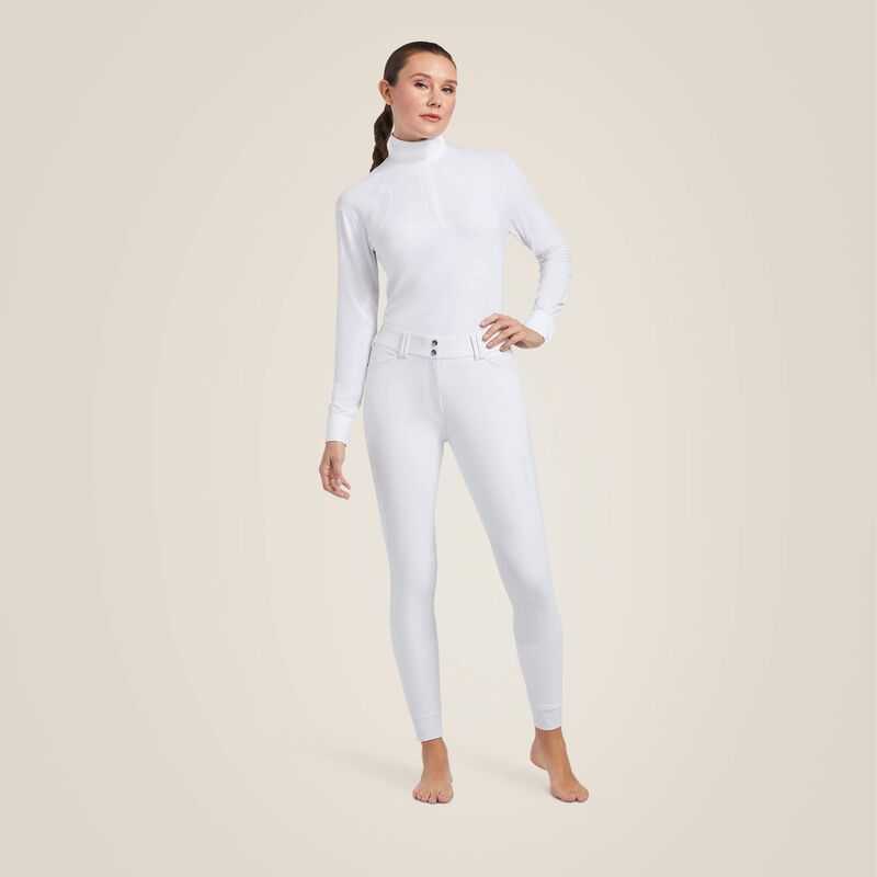 Ariat Tri Factor Grip Knee Patch Breech White | 783BUKXQT