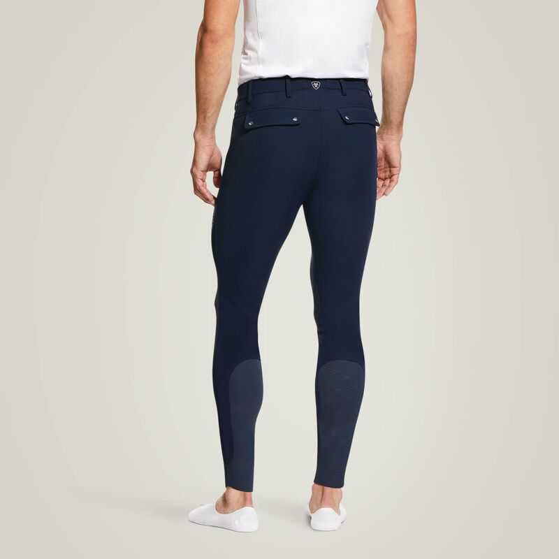 Ariat Tri Factor Grip Knee Patch Breech Navy | 153VBIFJO