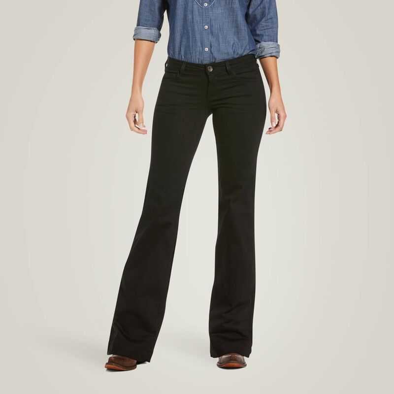 Ariat Trouser Mid Rise Forever Wide Leg Pant Rinse | 541OZPIDV