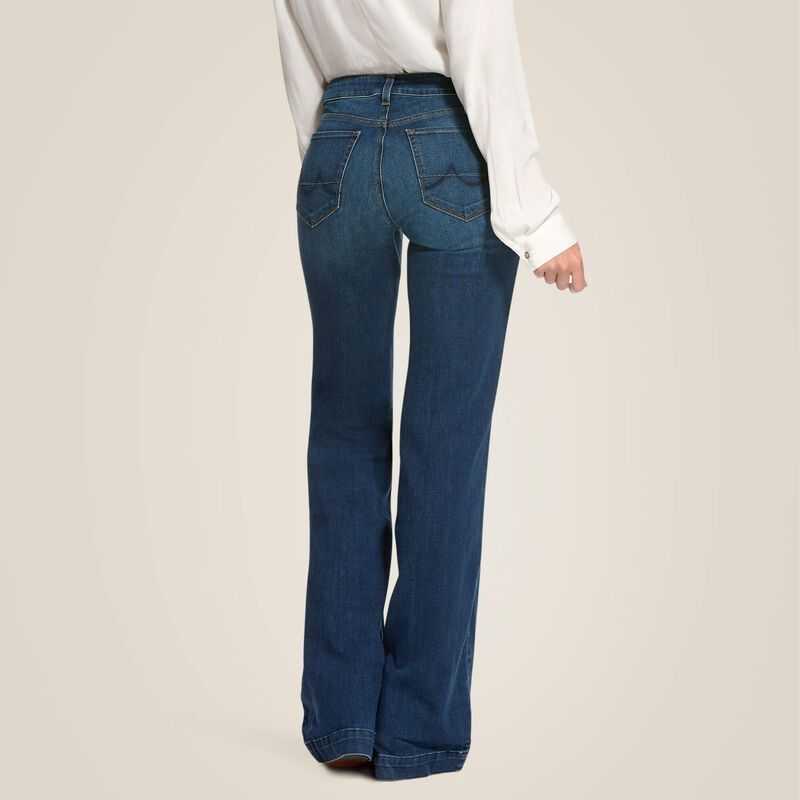 Ariat Trouser Mid Rise Stretch Kelsea Wide Leg Jean Joanna | 812DUQTCN