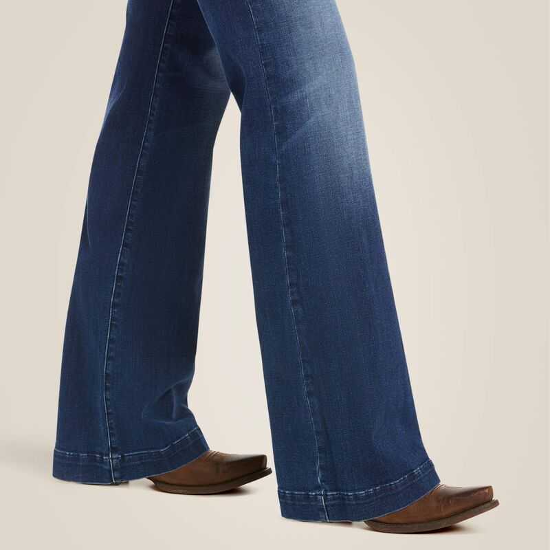 Ariat Trouser Mid Rise Stretch Kelsea Wide Leg Jean Joanna | 812DUQTCN