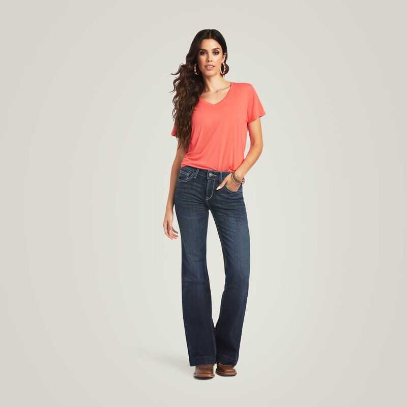 Ariat Trouser Perfect Rise Aisha Wide Leg Jean Missouri | 381HJKZDU