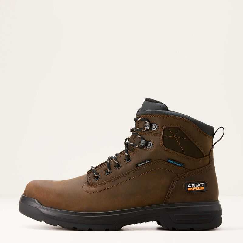 Ariat Turbo 6' CSA Waterproof Carbon Toe Work Boot Brown | 362CYBSAE