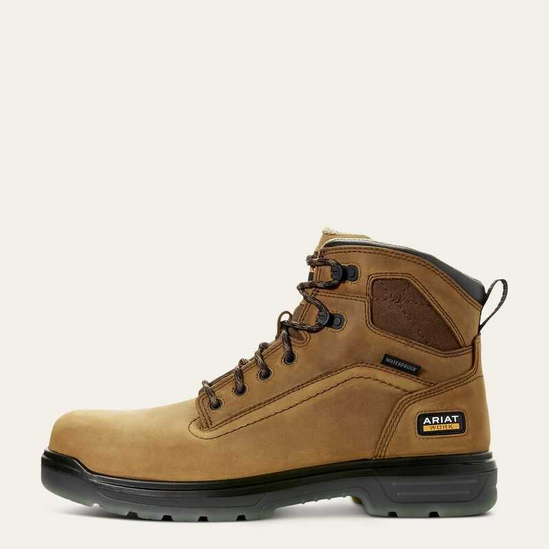 Ariat Turbo 6' Waterproof Work Boot Aged Bark | 715YTLKSM