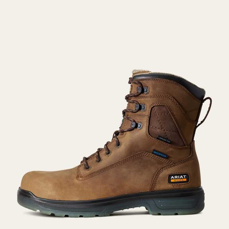 Ariat Turbo 8' CSA Waterproof Carbon Toe Work Boot Aged Bark | 875OGRVIL