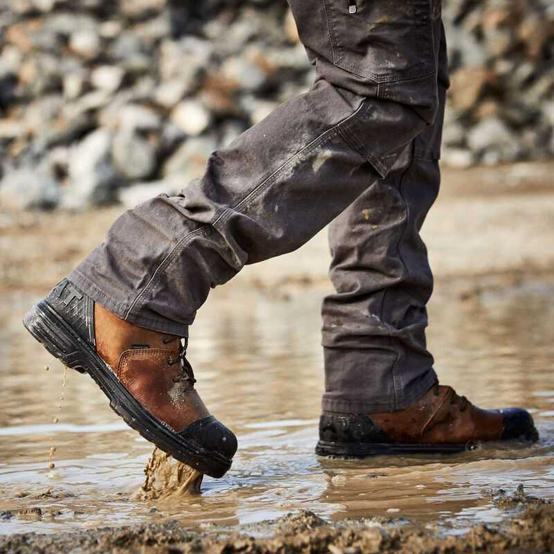 Ariat Turbo Outlaw 8' CSA Waterproof 400g Carbon Toe Work Boot Brown | 279IKGTUN