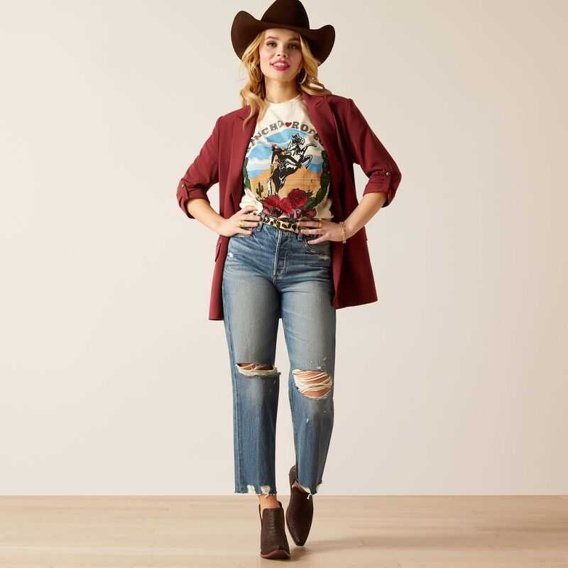 Ariat Ultra High Rise Tomboy Straight Jean Moana | 529VYBLTU