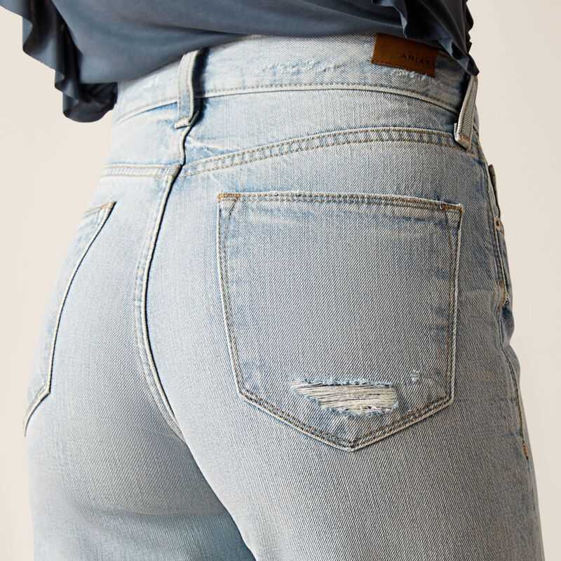 Ariat Ultra High Rise Tomboy Straight Jean Mykonos | 583AVGHOW