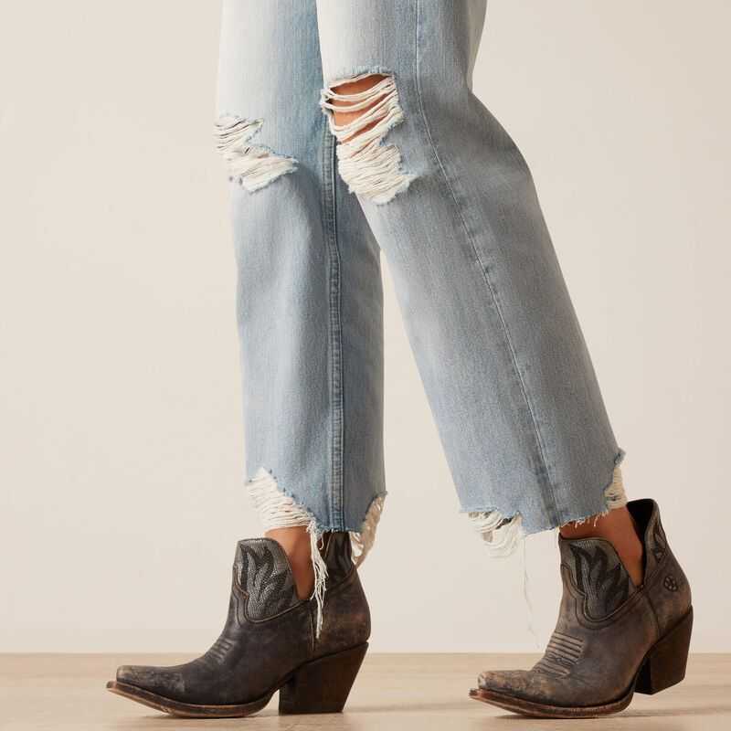 Ariat Ultra High Rise Tomboy Straight Jean Mykonos | 583AVGHOW