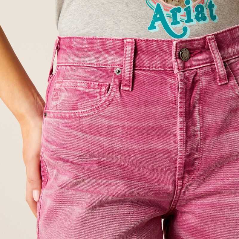 Ariat Ultra High Rise Tomboy Wide Pink | 467KEGOXU