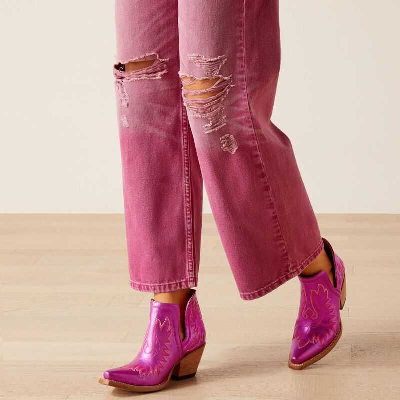 Ariat Ultra High Rise Tomboy Wide Pink | 467KEGOXU