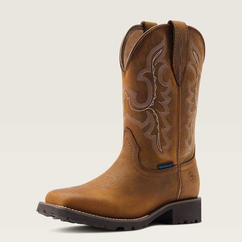 Ariat Unbridled Rancher Waterproof Western Boot Brown | 281MPJFGH