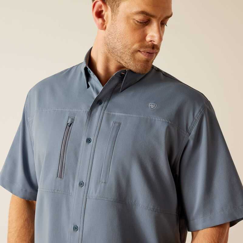 Ariat VentTEK Classic Fit Shirt Blue | 195VSKROP