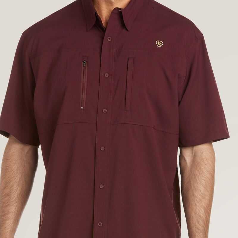 Ariat VentTEK Classic Fit Shirt Malbec | 298AKOPZB