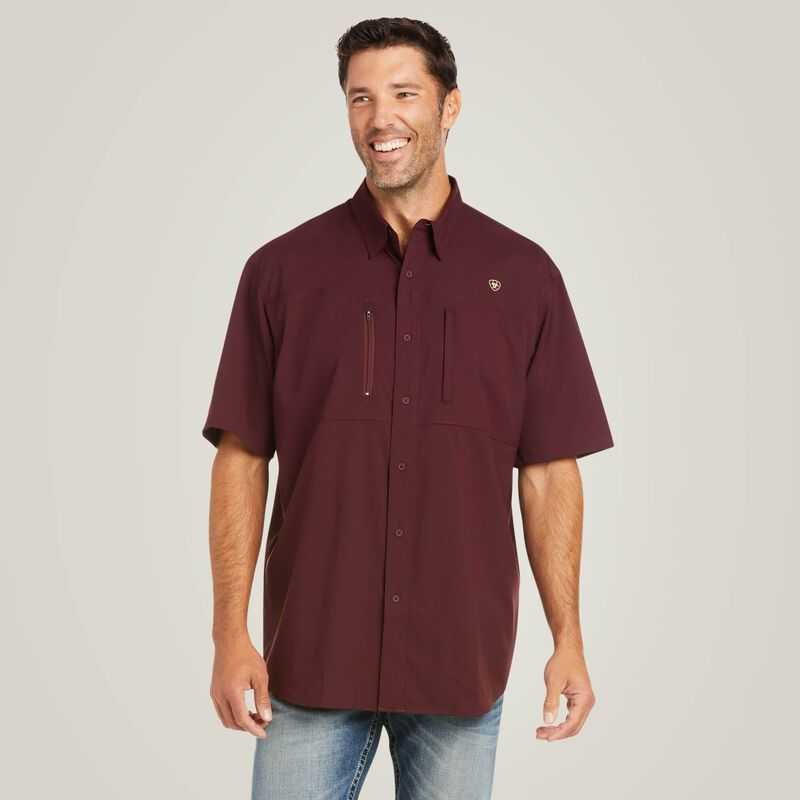 Ariat VentTEK Classic Fit Shirt Malbec | 298AKOPZB