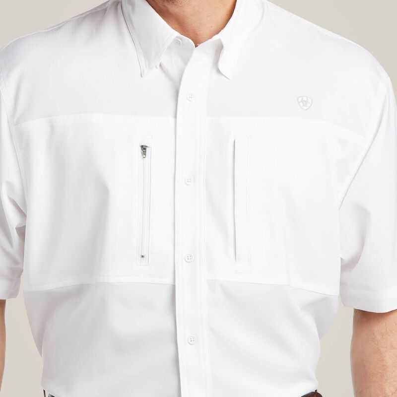 Ariat VentTEK Classic Fit Shirt White | 602FMWHKO