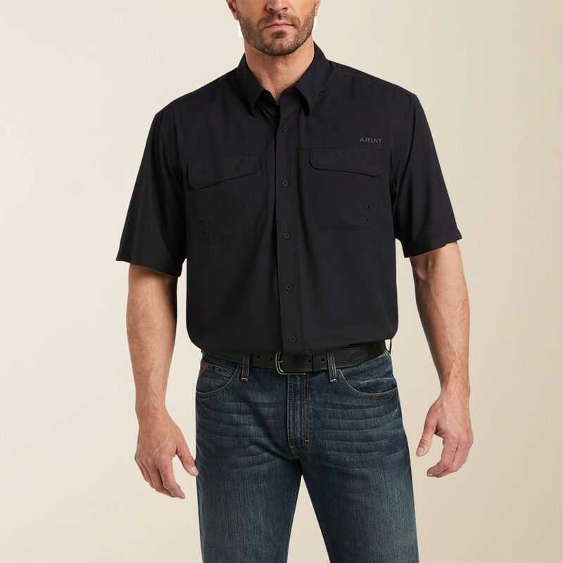 Ariat VentTEK Outbound Classic Fit Shirt Black | 031REDCLM