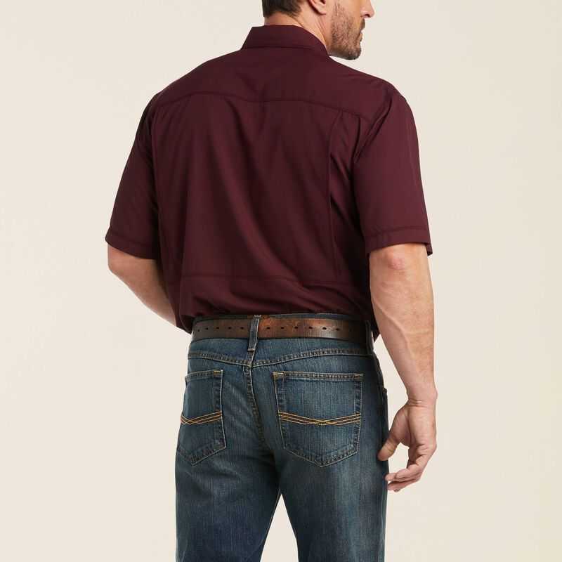 Ariat VentTEK Outbound Classic Fit Shirt Berry Bark | 068CTUODQ