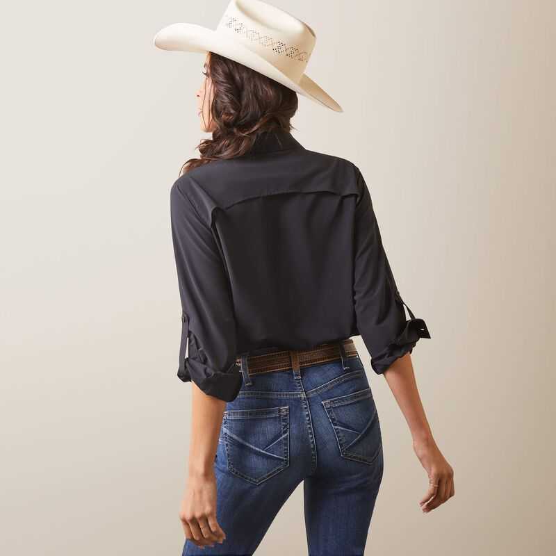 Ariat VentTEK Stretch Shirt Black | 960KDCWZA