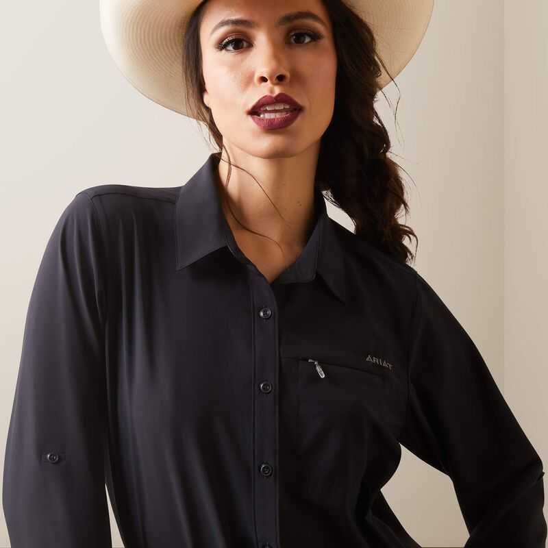 Ariat VentTEK Stretch Shirt Black | 960KDCWZA