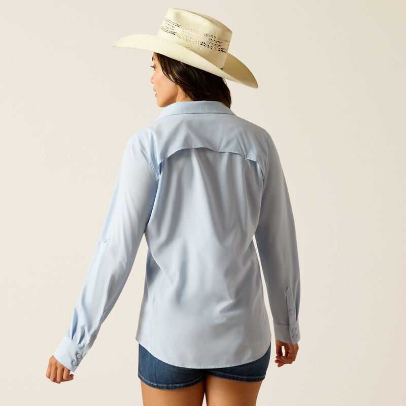 Ariat VentTEK Stretch Shirt Blue | 316YWOBUK