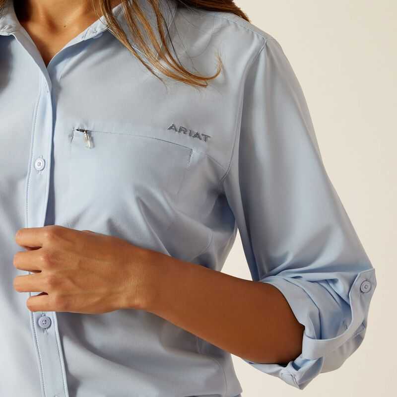 Ariat VentTEK Stretch Shirt Blue | 316YWOBUK