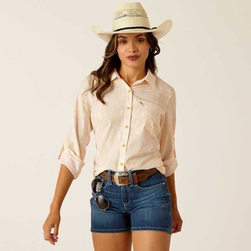 Ariat VentTEK Stretch Shirt Ochre Paisley | 254LXQOTI