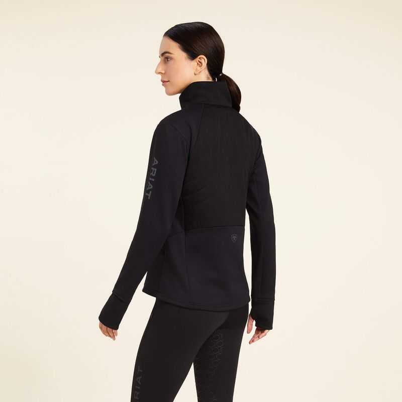 Ariat Venture 1/2 Zip Sweatshirt Black | 490VKOXFY