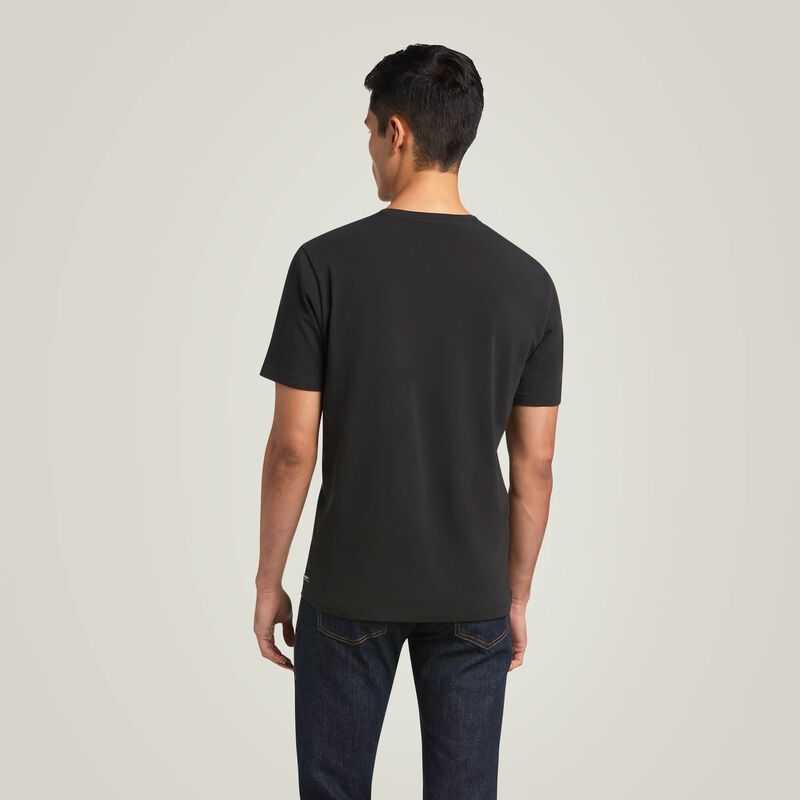 Ariat Vertical Logo T-Shirt Black | 130DIFGWB