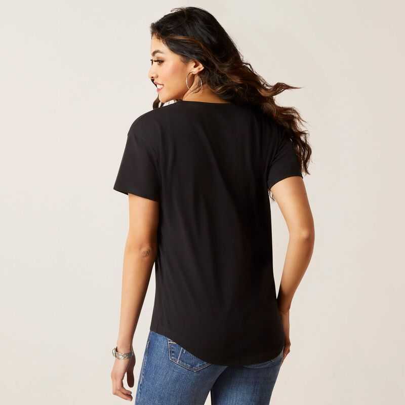 Ariat Viva Mexico T-Shirt Black | 127ZSXLJA