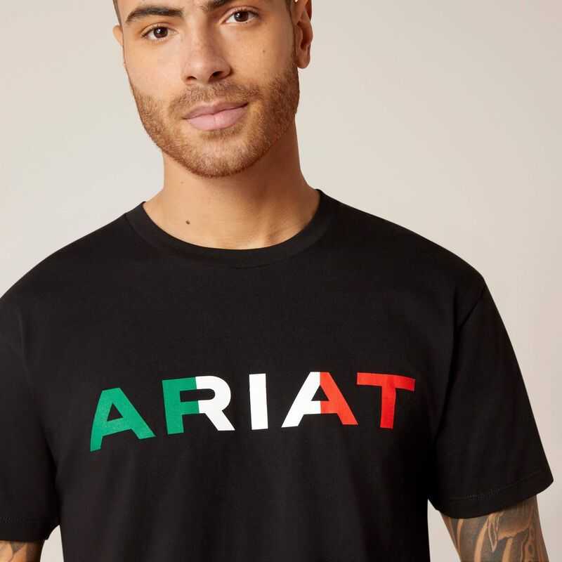 Ariat Viva Mexico T-Shirt Black | 379XTNRDC