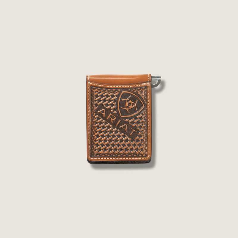 Ariat Weaved Money Clip Brown | 681XQEITJ