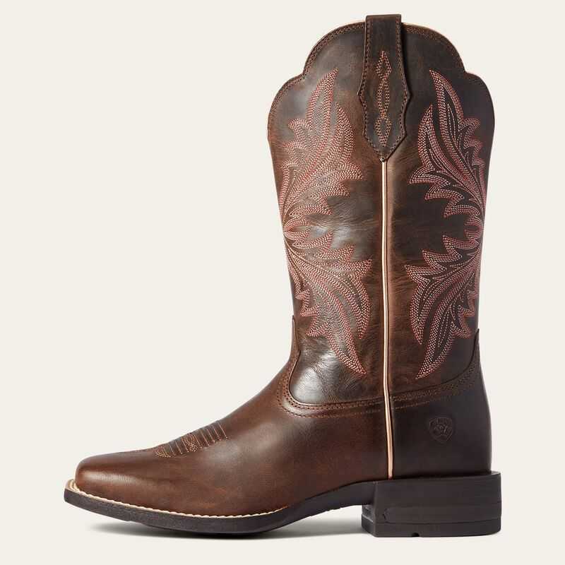 Ariat West Bound Western Boot Brown | 713OMFAHQ