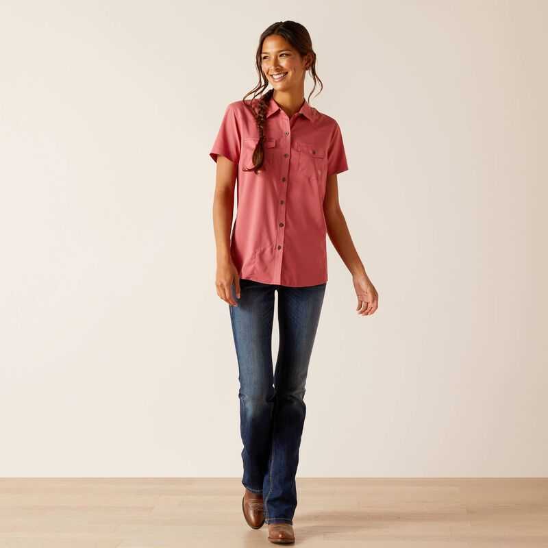 Ariat Western VentTEK Shirt Rose | 408CKOZPH