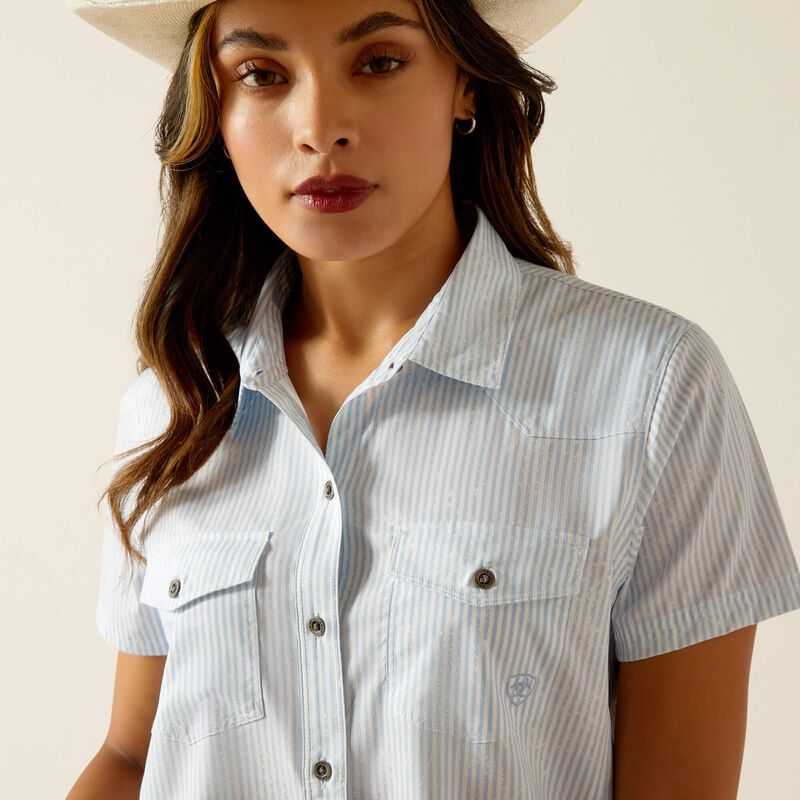 Ariat Western VentTEK Shirt Stripes | 758GBLSWX