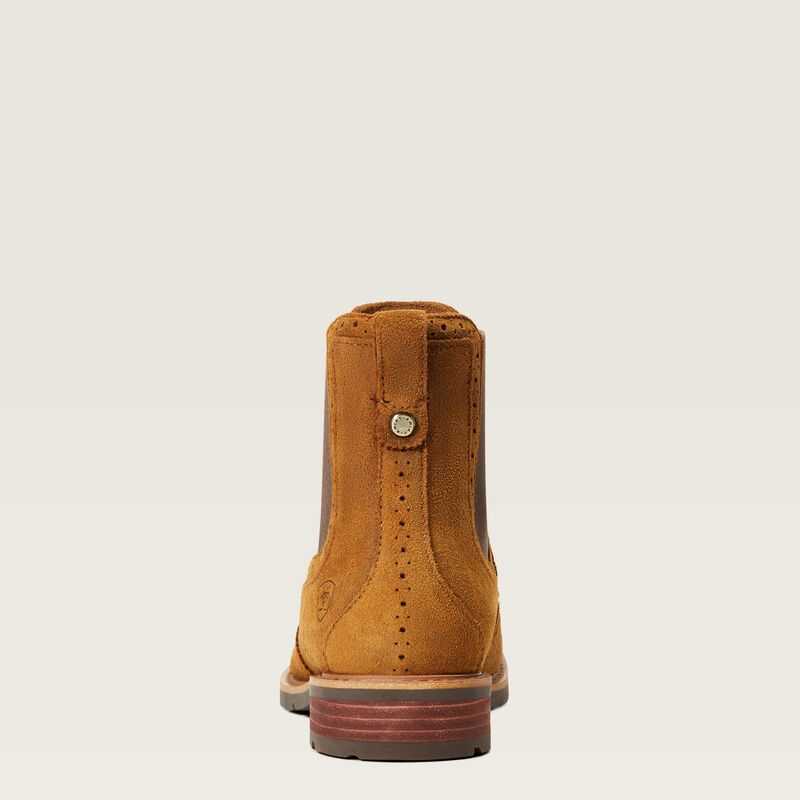 Ariat Wexford Brogue Waterproof Chelsea Boot Orange | 279STBIHW