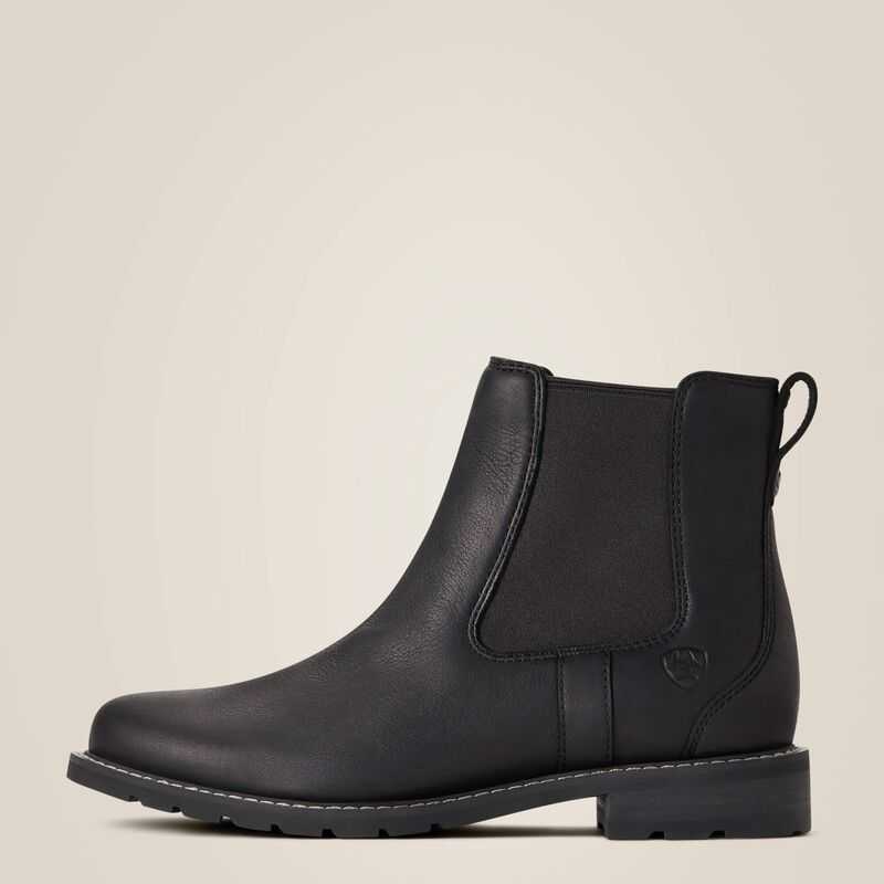 Ariat Wexford Waterproof Chelsea Boot Black | 675FHNBEZ