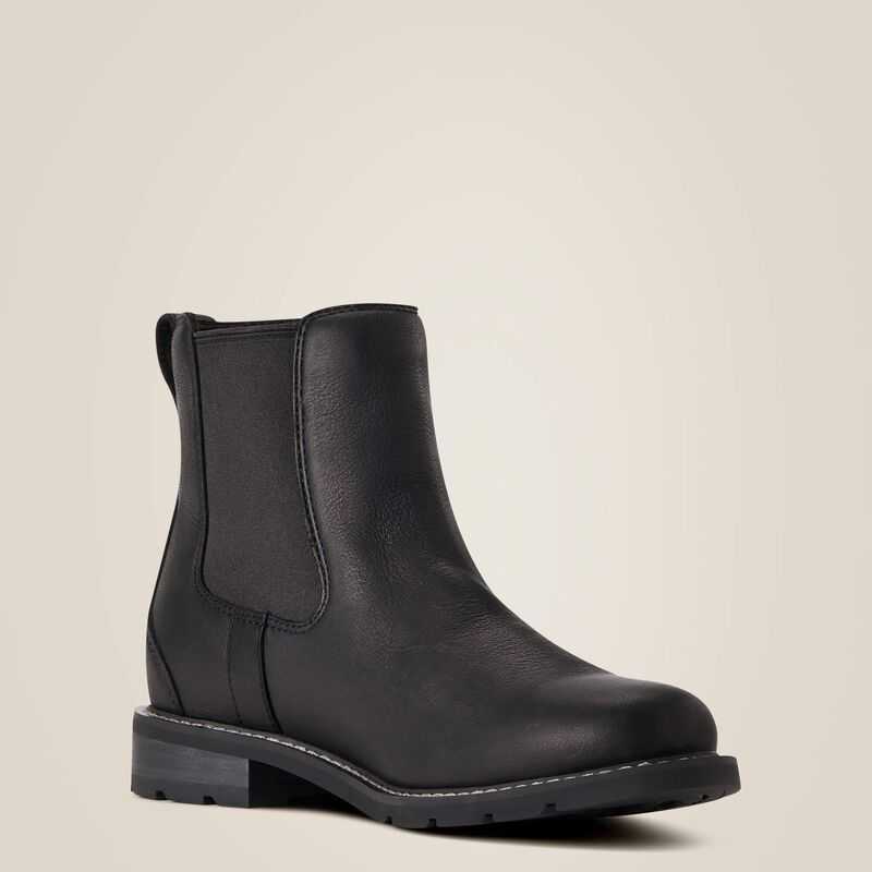 Ariat Wexford Waterproof Chelsea Boot Black | 675FHNBEZ