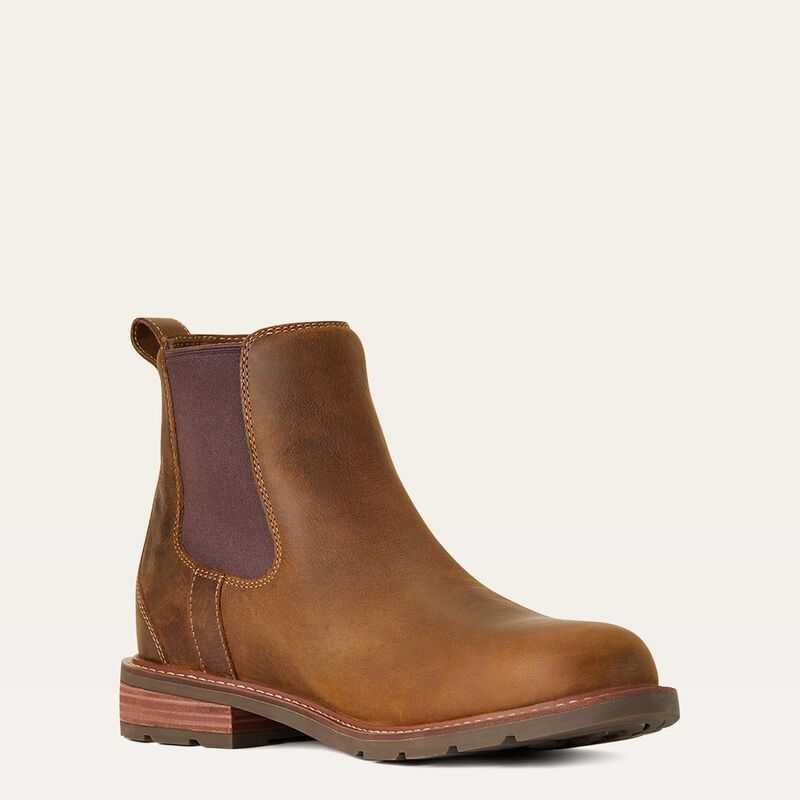 Ariat Wexford Waterproof Chelsea Boot Brown | 051HILKRN