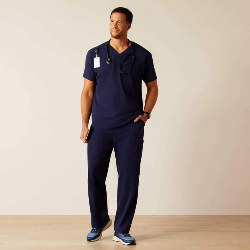 Ariat Whitman Scrub Top Navy | 391FLYANI