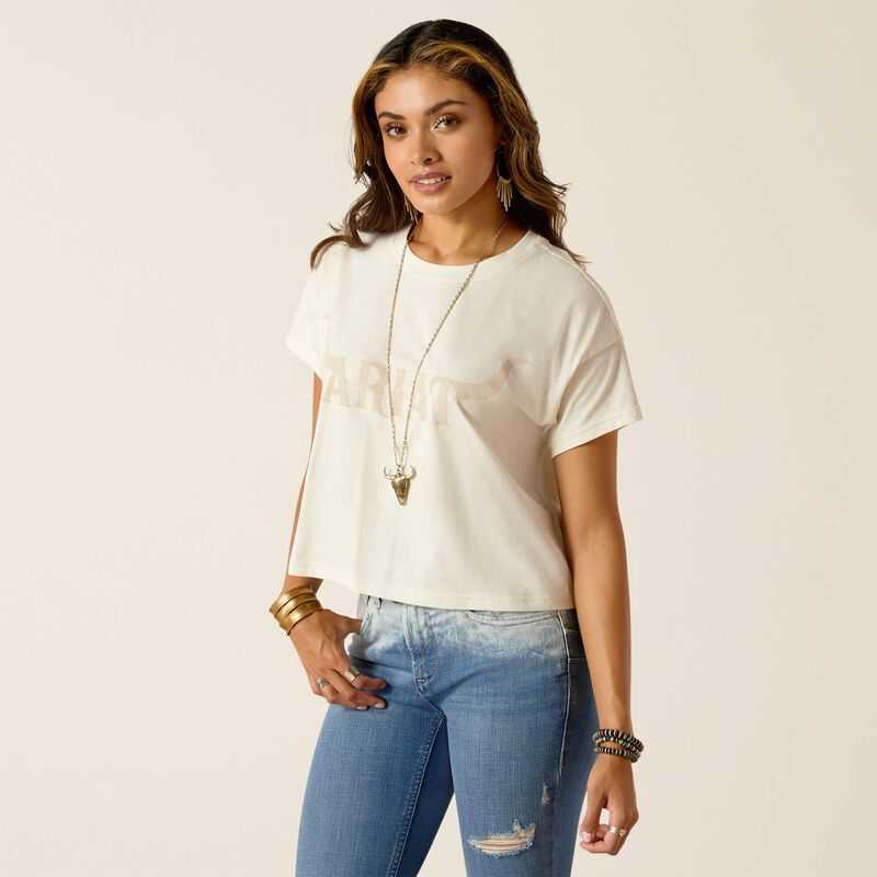 Ariat Wild Hat T-Shirt Coconut Milk | 825LJVETA