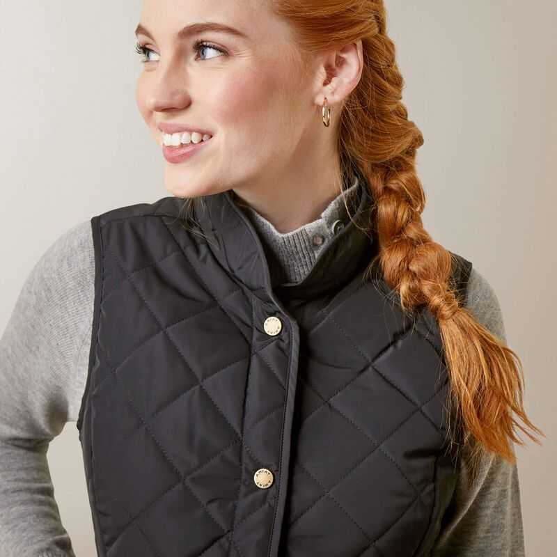 Ariat Woodside Vest Black | 823OZWHQK