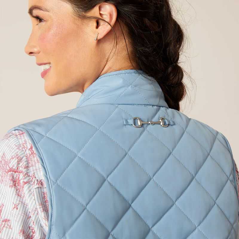 Ariat Woodside Vest Blue Grey | 278ZJDTYQ